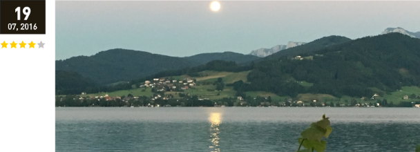 Vollmond über Attersee