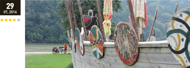 Wikingerschiff in der Exlau